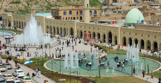 IRAK-ERBIL BAU EINES SCHLOSSPARKS