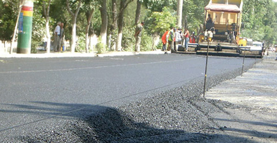 STADT SCHYMKENT, ARGINBEKOVA STRASSE STRASSENBAU-PROJEKT