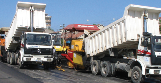 DEĞİRMENDERE GEMEINDE BAU VON VERSCHIEDENEN STRASSEN UND GASSEN ASPHALTBINDERSCHICHT ARBEITEN