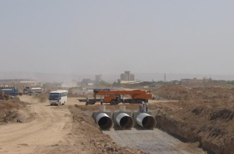 IRAQ VALLEY ERBIL UPVC CHANNEL CONSTRUCTION