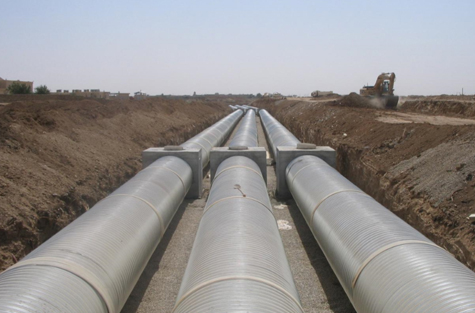 IRAQ VALLEY ERBIL UPVC CHANNEL CONSTRUCTION