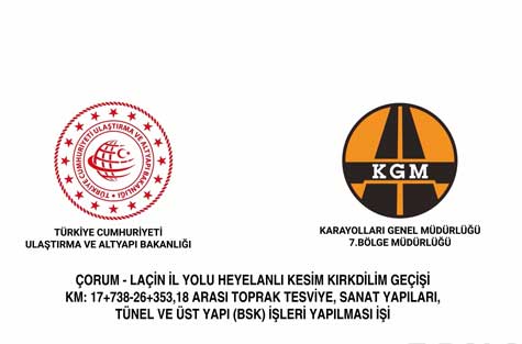 Çorum-Laçin İl Yolu Projesi