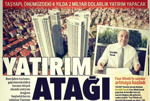 Taşyapı to make a 2 Billion Dollar Investment in the next 4 Years
